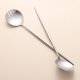 Salad Servers,Spoon and Fork Set 11.41 inch,18/10 Stainless Steel Salad Serving Silver